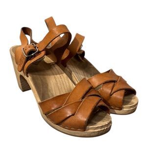 Sandgrens Leather Clogs Size 7